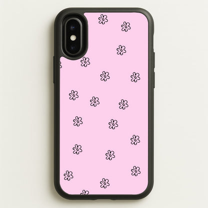 Detail Flower Pattern - Pink  - Abstract Patterns Phone Case for iPhone X / XS