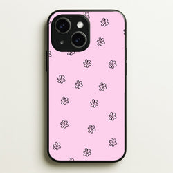 Detail Flower Pattern - Pink  - Abstract Patterns Phone Case for iPhone 15 Plus