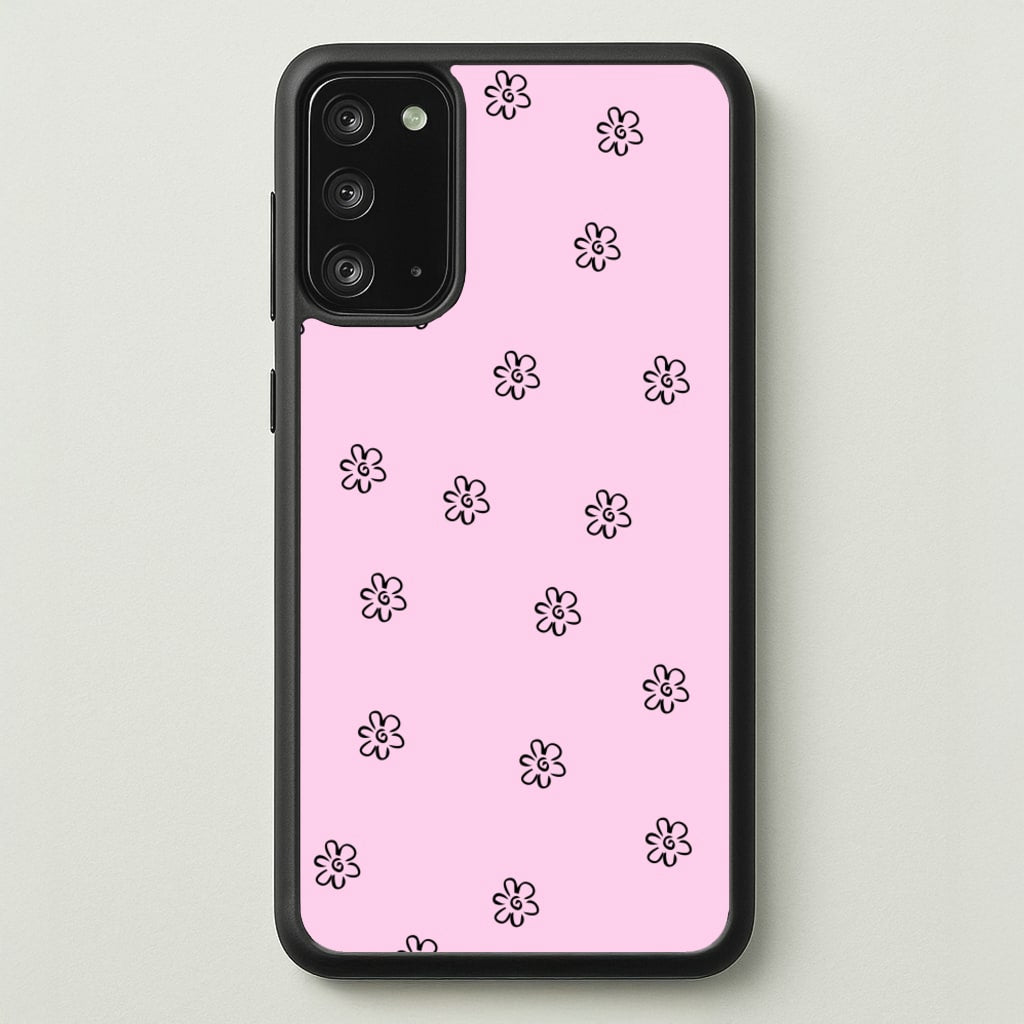 Detail Flower Pattern - Pink  - Abstract Patterns Phone Case for Galaxy Note 20
