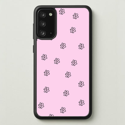 Detail Flower Pattern - Pink  - Abstract Patterns Phone Case for Galaxy Note 20
