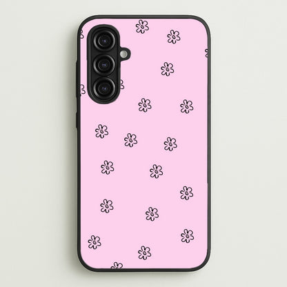 Detail Flower Pattern - Pink  - Abstract Patterns Phone Case for Galaxy A16
