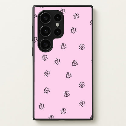 Detail Flower Pattern - Pink  - Abstract Patterns Phone Case for Galaxy S24 Ultra