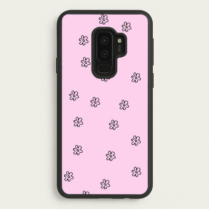 Detail Flower Pattern - Pink  - Abstract Patterns Phone Case for Galaxy S9 Plus