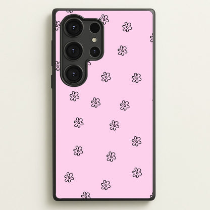 Detail Flower Pattern - Pink  - Abstract Patterns Phone Case for Galaxy S25 Ultra