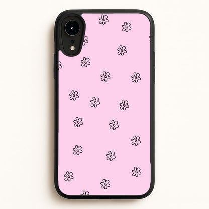Detail Flower Pattern - Pink  - Abstract Patterns Phone Case for iPhone XR