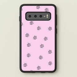 Detail Flower Pattern - Pink  - Abstract Patterns Phone Case for Galaxy S10