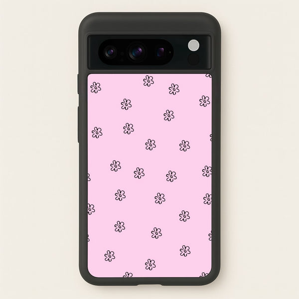 Detail Flower Pattern - Pink  - Abstract Patterns Phone Case for Google Pixel 8 Pro