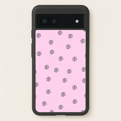Detail Flower Pattern - Pink  - Abstract Patterns Phone Case for Google Pixel 6a