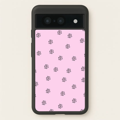 Detail Flower Pattern - Pink  - Abstract Patterns Phone Case for Google Pixel 8