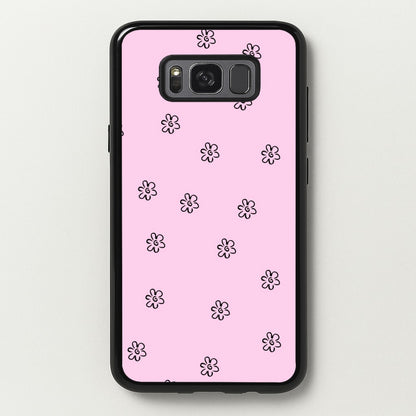 Detail Flower Pattern - Pink  - Abstract Patterns Phone Case for Galaxy S8