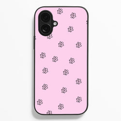 Detail Flower Pattern - Pink  - Abstract Patterns Phone Case for iPhone 16 Plus