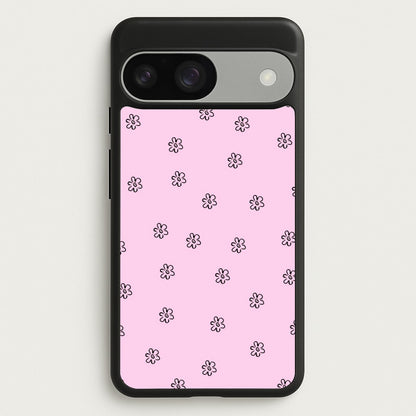 Detail Flower Pattern - Pink  - Abstract Patterns Phone Case for Google Pixel 9 / 9 Pro