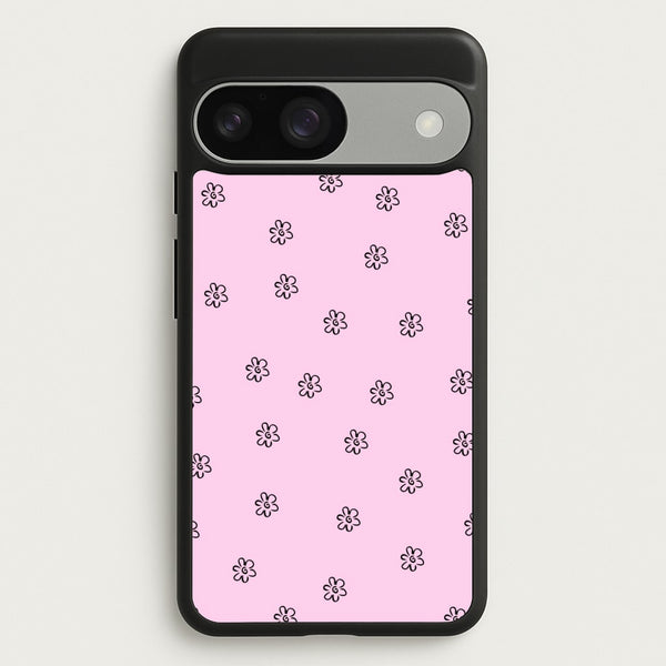 Detail Flower Pattern - Pink  - Abstract Patterns Phone Case for Google Pixel 9 / 9 Pro