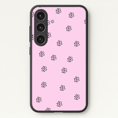 Detail Flower Pattern - Pink  - Abstract Patterns Phone Case for Galaxy S24FE