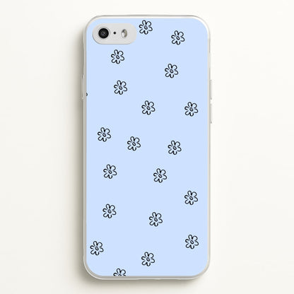 Detail Flower Pattern - Blue  -  Phone Case for iPhone 5 / 5s / SE 2016