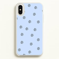 Detail Flower Pattern - Blue  -  Phone Case for iPhone XS Max