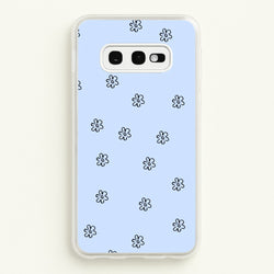 Detail Flower Pattern - Blue  -  Phone Case for Galaxy S10e
