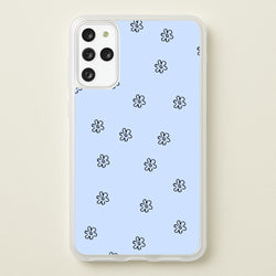 Detail Flower Pattern - Blue  -  Phone Case for Galaxy S20 Plus