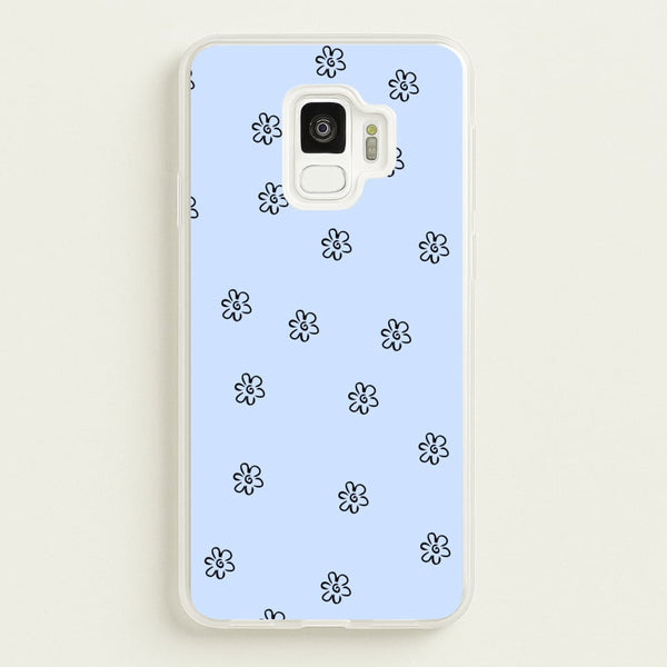Detail Flower Pattern - Blue  -  Phone Case for Galaxy S9