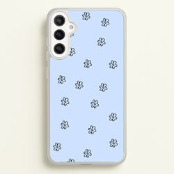 Detail Flower Pattern - Blue  -  Phone Case for Galaxy A36