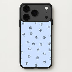 Detail Flower Pattern - Blue Phone Case for iPhone 17 Pro