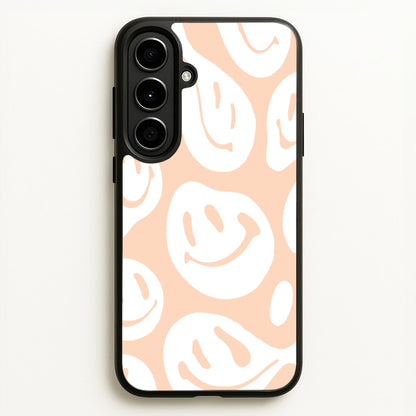 Trippn Smiley - Orange  - Abstract Patterns Phone Case for Galaxy A56