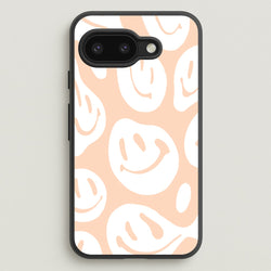 Trippn Smiley - Orange  - Abstract Patterns Phone Case for Google Pixel 9a