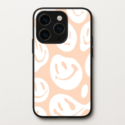 Trippn Smiley - Orange  - Abstract Patterns Phone Case for iPhone 15 Pro