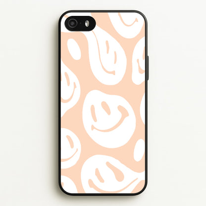 Trippn Smiley - Orange  - Abstract Patterns Phone Case for iPhone 5 / 5s / SE 2016