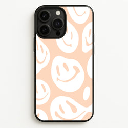 Trippn Smiley - Orange  - Abstract Patterns Phone Case for iPhone 13 Pro Max