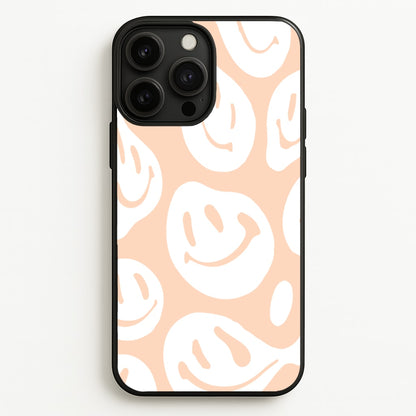 Trippn Smiley - Orange  - Abstract Patterns Phone Case for iPhone 13 Pro Max