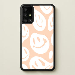 Trippn Smiley - Orange  - Abstract Patterns Phone Case for Galaxy A71