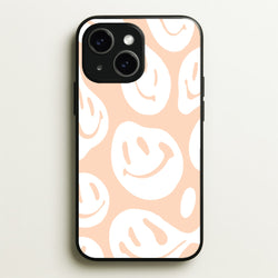 Trippn Smiley - Orange  - Abstract Patterns Phone Case for iPhone 14 Plus