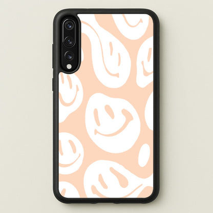 Trippn Smiley - Orange  - Abstract Patterns Phone Case for Huawei P20 Pro
