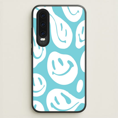 Trippn Smiley - Blue  - Abstract Patterns Phone Case for Huawei P30