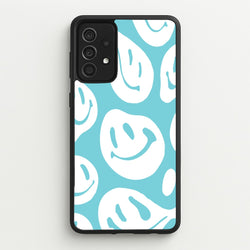 Trippn Smiley - Blue  - Abstract Patterns Phone Case for Galaxy A52 / A52s