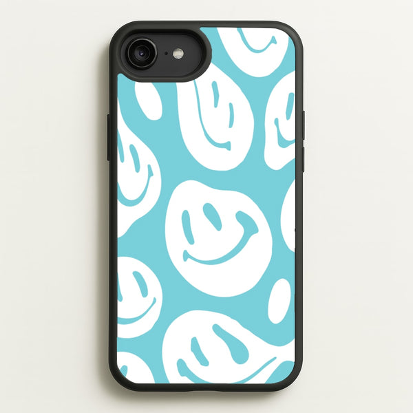 Trippn Smiley - Blue  - Abstract Patterns Phone Case for iPhone 6 Plus / 7 Plus / 8 Plus