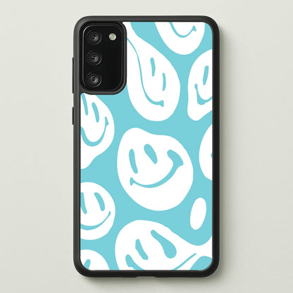 Trippn Smiley - Blue  - Abstract Patterns Phone Case for Galaxy S20FE