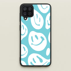 Trippn Smiley - Blue  - Abstract Patterns Phone Case for Galaxy A12