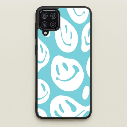 Trippn Smiley - Blue  - Abstract Patterns Phone Case for Galaxy A12