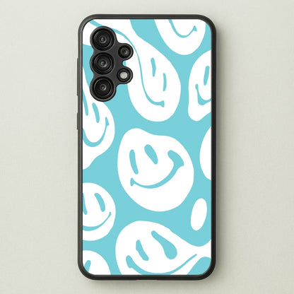 Trippn Smiley - Blue  - Abstract Patterns Phone Case for Galaxy A13