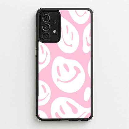 Trippn Smiley - Pink  - Abstract Patterns Phone Case for Galaxy A52 / A52s