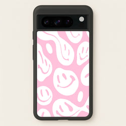 Trippn Smiley - Pink  - Abstract Patterns Phone Case for Google Pixel 8 Pro