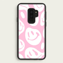 Trippn Smiley - Pink  - Abstract Patterns Phone Case for Galaxy S9 Plus