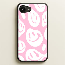 Trippn Smiley - Pink  - Abstract Patterns Phone Case for iPhone 16e