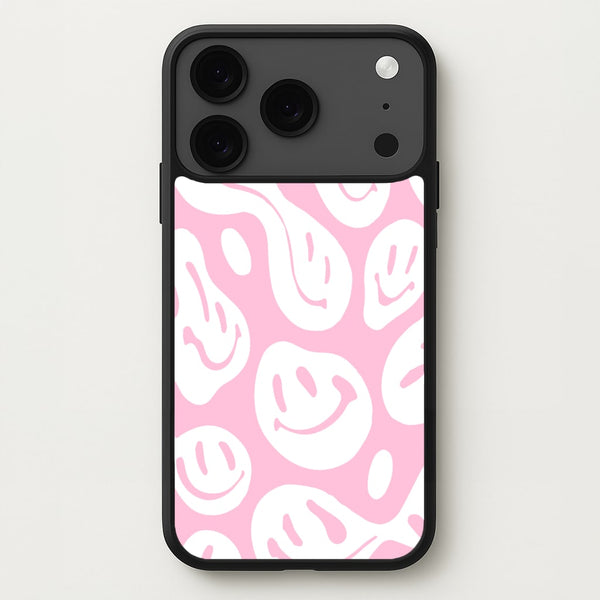 Trippn Smiley - Pink Phone Case for iPhone 17 Pro Max