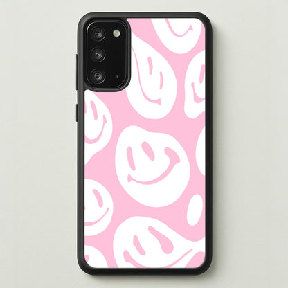 Trippn Smiley - Pink  - Abstract Patterns Phone Case for Galaxy Note 20
