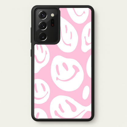 Trippn Smiley - Pink  - Abstract Patterns Phone Case for Galaxy Note 20 Ultra