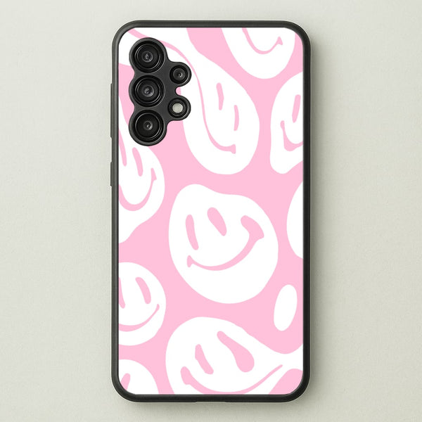 Trippn Smiley - Pink  - Abstract Patterns Phone Case for Galaxy A13