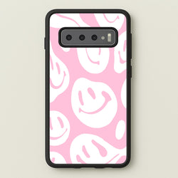 Trippn Smiley - Pink  - Abstract Patterns Phone Case for Galaxy S10 Plus